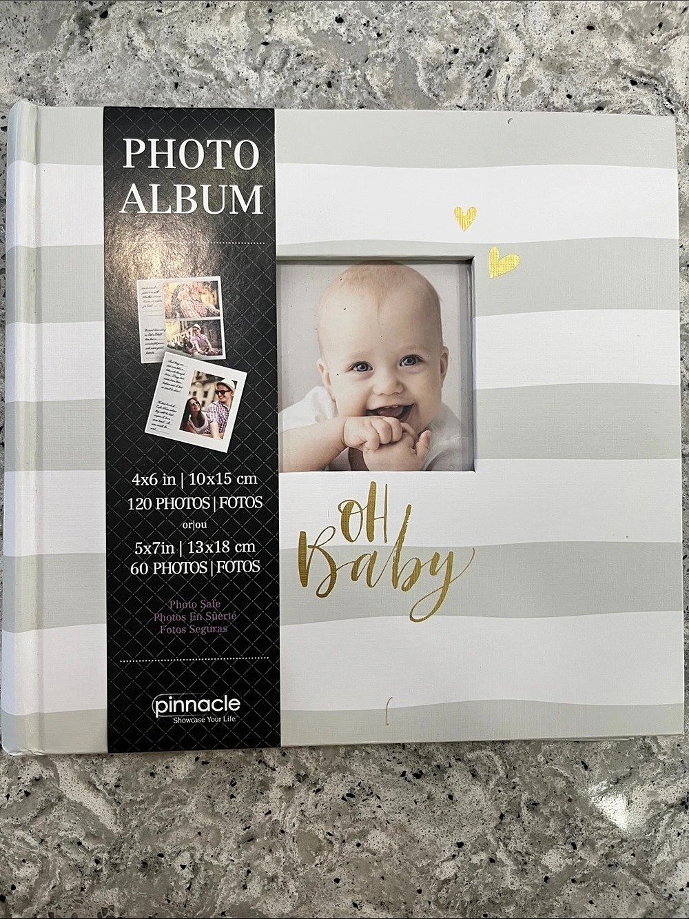 New Baby Photo Album 4x6 13x18 holds 120 photos
